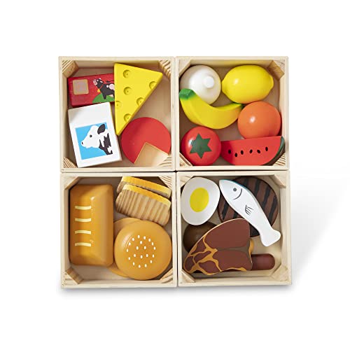 Melissa & Doug Grupos De Alimentos | Juguete De Madera Con Comida Para Niños | Juguetes De Imitación | Juego educativo | Juguetes de desarollo | 3+ Años| Regalo Para Niño O Niña