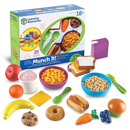 Learning Resources-Mi Propio Set de Alimentos de Juguete Munch It, Color (LER7711)